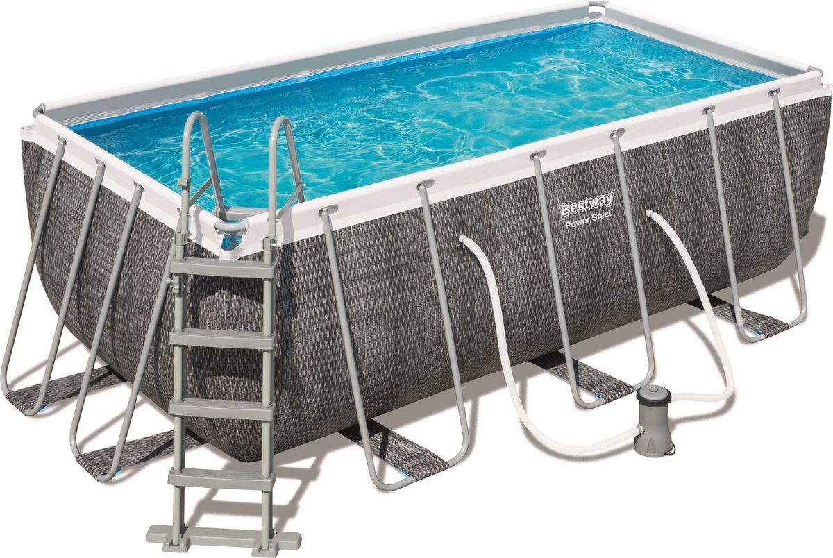 Bestway Power Steel zwembad - 412 x 201 x 122 cm (Rotan)