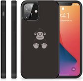 Trendy Telefoonhoesjes iPhone 12 Mini GSM Hoesje met Zwarte rand Gorilla