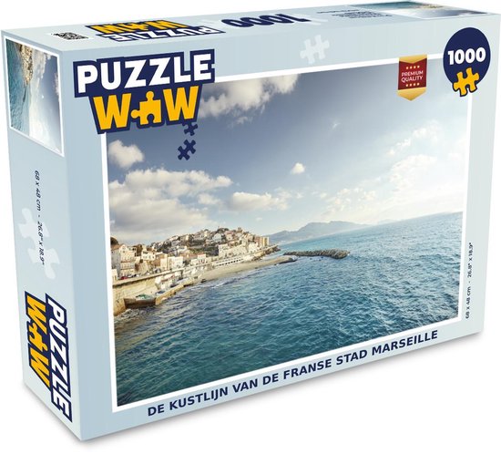 Puzzle Marseille 1000 pièces - Le littoral de la ville française