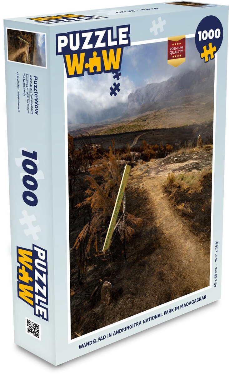 Afbeelding van product Puzzel 1000 stukjes volwassenen Nationaal park Andringitra 1000 stukjes - Wandelpad in Andringitra National Park in Madagaskar - PuzzleWow heeft +100000 puzzels
