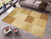 Patchwork vloerkleed Calvin - goud 120x170 cm