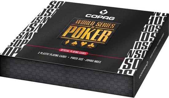 Afbeelding van het spel Copag - WSOP - World series of poker -  plastic pokerkaarten - dubbel deck - jumbo index - official deck