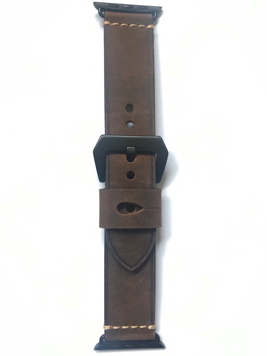 watchbands-shop.nl bandje - Apple Watch Series 1/2/3/4 (42&44mm) - Donkerbruin