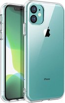 Geschikt Voor iPhone 11 Hoesje Siliconen Case Cover - Hoesje Cover Hoes Siliconen - Fonu Doorzichtig Hoesje - Transparant