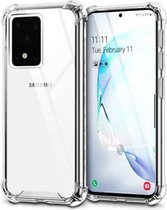 FONU Anti-Shock Verstevigde Backcase Hoesje Samsung Galaxy S20 Ultra - Transparant