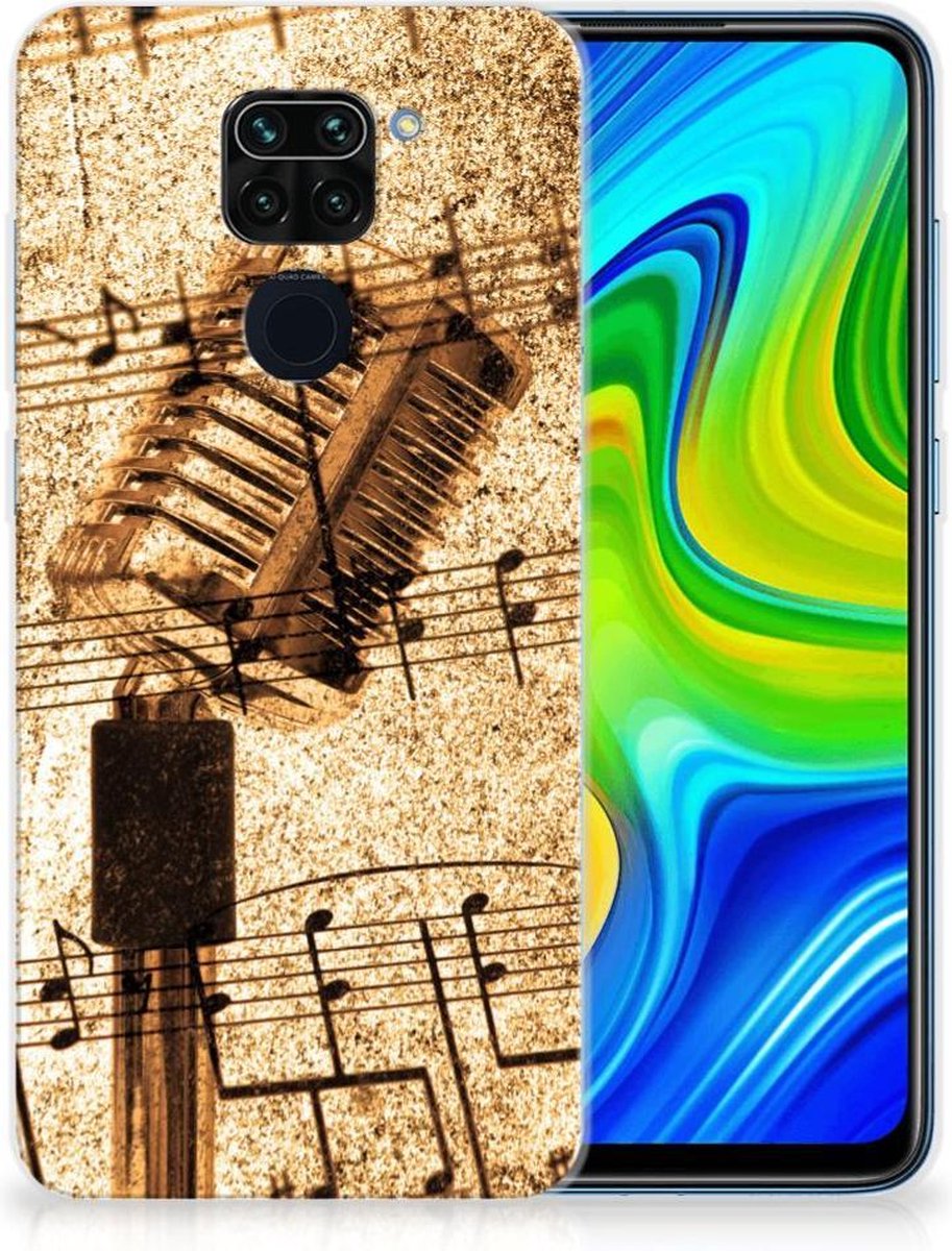 Xiaomi Redmi Note9 Siliconen Hoesje met foto Bladmuziek