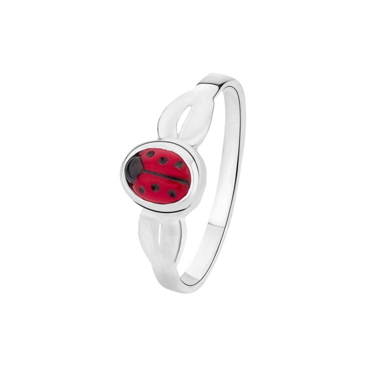 Lucardi Meisjes Kinder ring met plating - Dier - Cadeau - Echt Zilver - Zilverkleurig