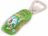 Flesopener Klomp Holland Groen 8 Cm - Souvenir