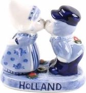 Kuspaar 6 Cm Met Tulpen Delfts Blauw - Souvenir