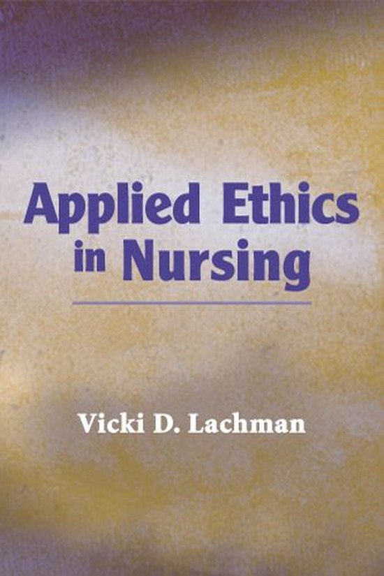 Applied Ethics in Nursing - cover