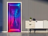 Sticky Decoration - Luxe Deursticker 3D Neon lampen - op maat voor jouw deur