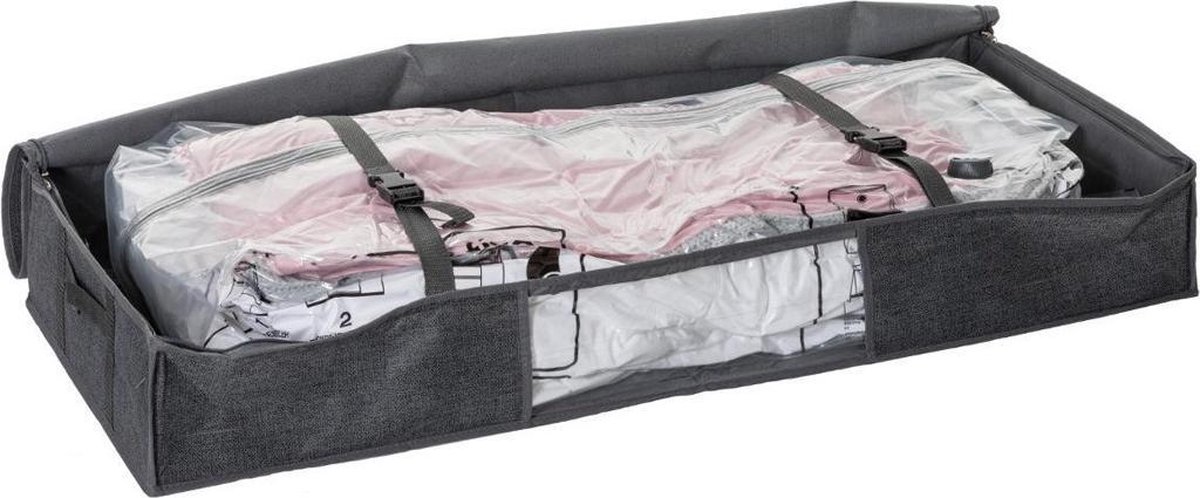 Five® Vacuumzak dekbed opbergen onder bed - Grijs - Opvouwbaar & Luchtdicht  | bol.com