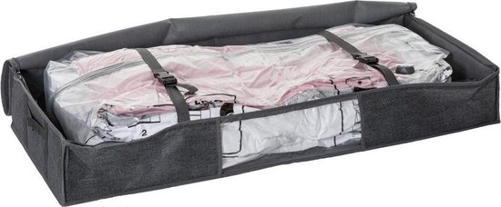 kleding voorkant Atlantische Oceaan Five® Vacuumzak dekbed opbergen onder bed - Grijs - Opvouwbaar & Luchtdicht  | bol.com
