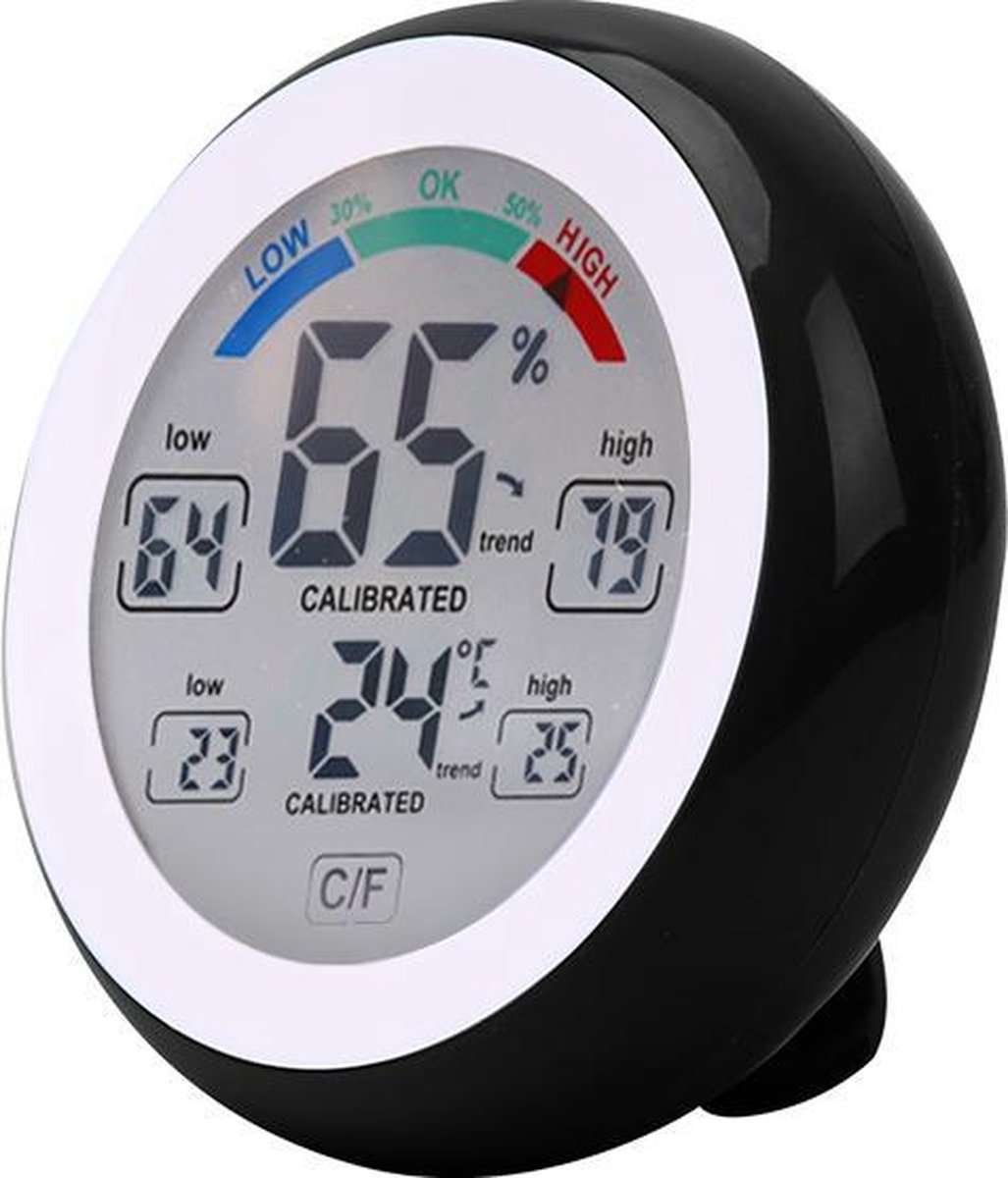 Tool Meister WS1 - Hygrometer en Temperatuurmeter - Weerstation - 2 in 1 - Kleur LCD - Touch screen