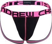 Andrew Christian Happy Jock w/ Almost Naked Zwart - MAAT L - Heren Ondergoed - Jockstrap voor Man - Mannen Jock