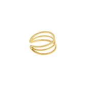 Earcuff Rosa - Gouden Earcuff - Ear Cuff Oorbellen