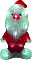 Peha Beeldje Kerstman Met Licht 30 Cm Rood