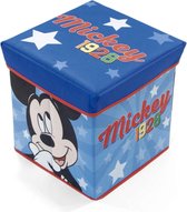 Disney Opbergbox Mickey Mouse 30 Cm Textiel Blauw/rood