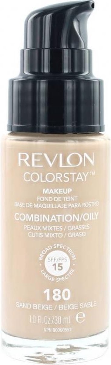 Goedkoopste Revlon Colorstay Foundation With Pump - 180 Sand Beige (Oily Skin