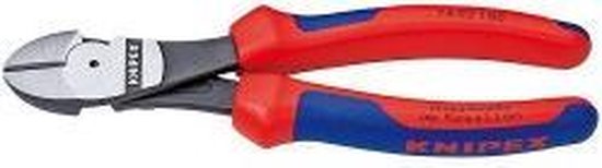 Knipex Zijsnijtang zwart geatramenteerd met kunststof bekleed 140 mm - 7001140