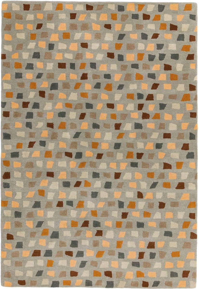 Easy Living - Reef-Pixel-Grey-multi Vloerkleed - 160x230  - Rechthoek - Laagpolig Tapijt - Modern - Meerkleurig