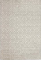 Shangri La White Mosaik Vloerkleed - 170x240  - Rechthoek - Laagpolig Tapijt - Landelijk - Beige