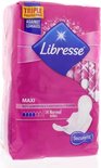 Libresse Maxi, zacht en anatomisch gevormd, 14 stuks met vleugels. Roze verpakking.