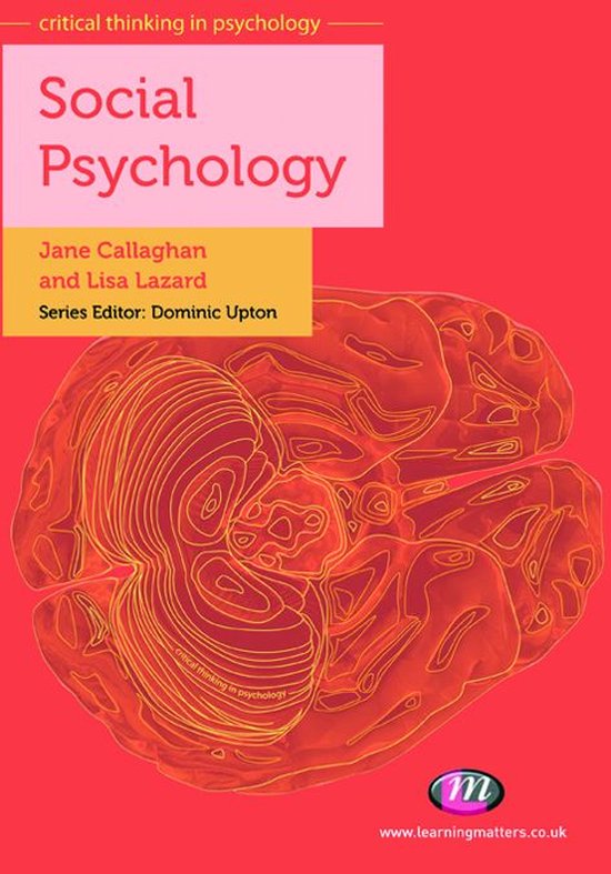 Critical Thinking in Psychology Series - Social Psychology - cover
