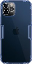 Nillkin - Hoesje geschikt voor Apple iPhone 12 / 12 Pro - Nature TPU Case - Back Cover - Donker Blauw