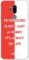6F hoesje - geschikt voor LG G7 ThinQ -  Transparant TPU Case - Feyenoord - Way of life #ffffff