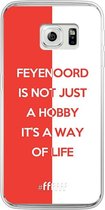 Samsung Galaxy S6 Edge Hoesje Transparant TPU Case - Feyenoord - Way of life