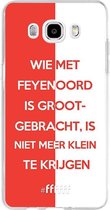 Samsung Galaxy J5 (2016) Hoesje Transparant TPU Case - Feyenoord - Grootgebracht