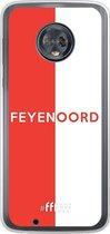 6F hoesje - geschikt voor Motorola Moto G6 -  Transparant TPU Case - Feyenoord - met opdruk #ffffff