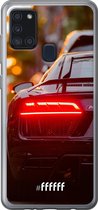 Samsung Galaxy A21s Hoesje Transparant TPU Case - Audi R8 Back #ffffff