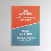 Great Marketing - Walljar - Wanddecoratie - Schilderij - Canvas