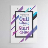 Start Doing - Walljar - Wanddecoratie - Poster ingelijst