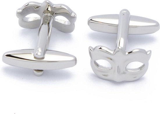 Manchetknopen - Gemaskerd Bal Maskerade Zilverkleurig | bol