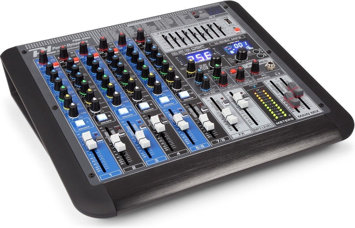 Power Dynamics PDMS804 8Kanalen Professionele Analog Mixer bol