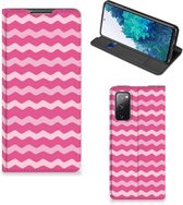 GSM Hoesje ontwerpen Geschikt voor Samsung Galaxy S20 FE Fotohoesje Waves Pink