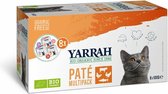 8x Yarrah Bio Kattenvoer Multipack Paté Graanvrij Kip - Rund 8 x 100 gr