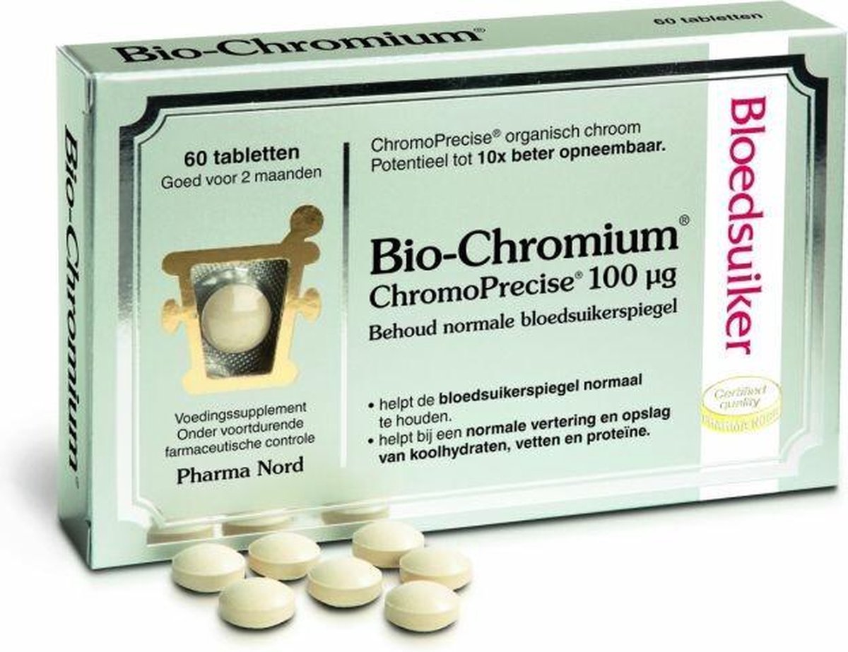 Pharma Nord Bio-Chromium Bloedsuiker - 60 Tabletten - Voedingssupplementen - Pharma