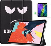 Case2go - Tablethoes en screenprotector geschikt voor Apple iPad Air 11 (2024) / iPad Air 10.9 (2022) - hoes en Screenprotector - Tablet hoes met Auto sleep/wake Functie - Don't To