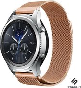 Milanees Smartwatch bandje - Geschikt voor  Samsung Gear S3 Classic & Frontier Milanese band - rosé goud - Strap-it Horlogeband / Polsband / Armband