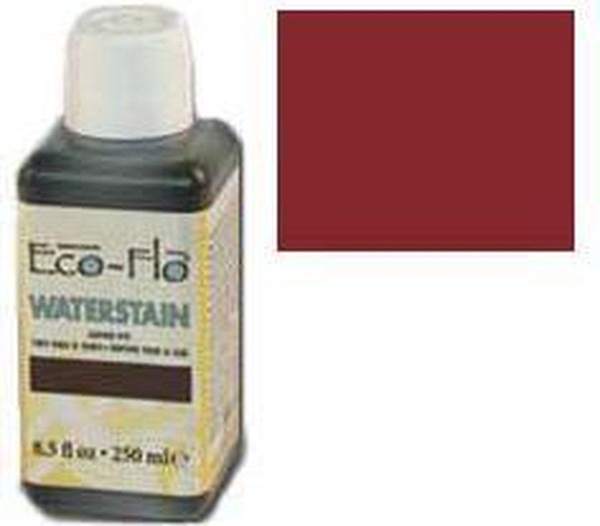 Leerverf Eco-Flo Waterstain Rood, 250 ml