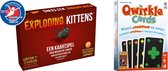 Spellenbundel - Kaartspel - 2 stuks - Exploding Kittens & Qwirkle