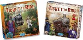 Ticket to Ride Spellenbundel - 2 stuks - USA (Basisspel) & Uitbreiding Afrika