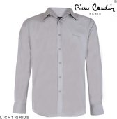 Pierre Cardin - Heren Overhemd - Stretch - Grijs