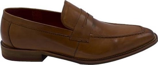 GENTS - Loafers Heren - Instappers Heren penny shoe cognac Maat 45 | bol