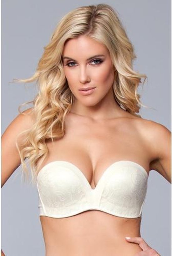 Miracle Push-Up Strapless BH - Nude - 75 B - Be Wicked - Ivoor -  Accessoires | bol