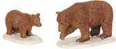 Luville - Bear and cub 2 pieces - Kersthuisjes & Kerstdorpen